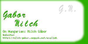 gabor milch business card