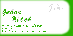 gabor milch business card